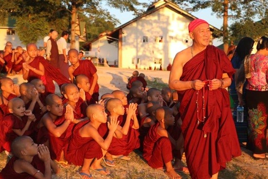Commencing the Maha Kusala Yama Monastery Elementary School in Naung Mon.